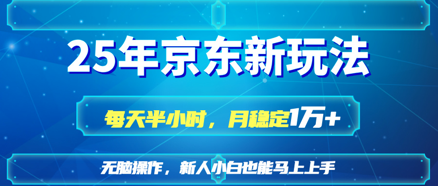 (14309期)25京东新玩法,每天半小时,月稳定1W+-云创网:网创终点站