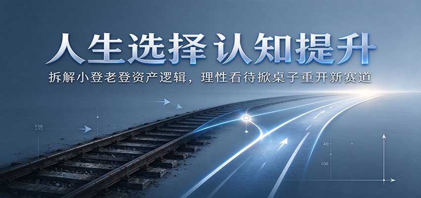人生选择认知提升:拆解小登老登资产逻辑,理性看待掀桌子重开新赛道-云创网:网创终点站