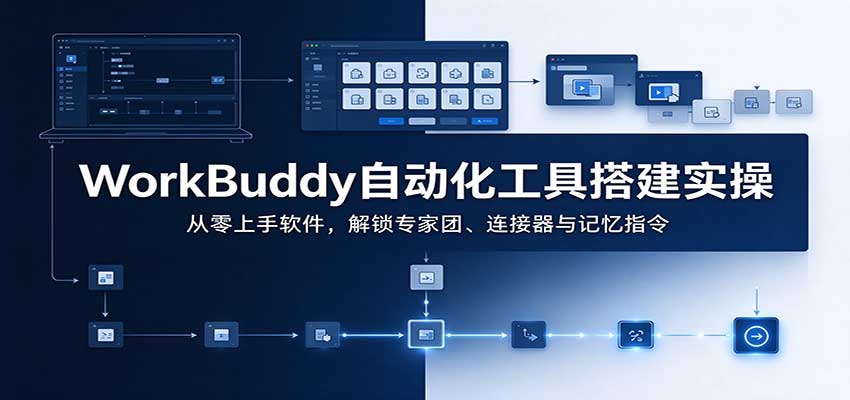 WorkBuddy自动化工具搭建实操:从零上手软件,解锁专家团、连接器与记忆指令-云创网:网创终点站