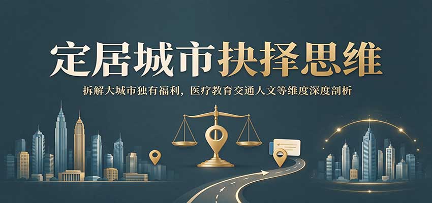 定居城市抉择思维:拆解大城市独有福利,医疗教育交通人文等维度深度剖析-云创网:网创终点站