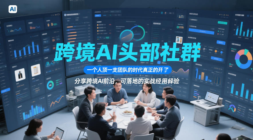 跨境AI头部社群,一个人顶一支团队的时代真正的开始了,分享跨境AI前沿,可落地的实战经验(更新261023)-云创网:网创终点站