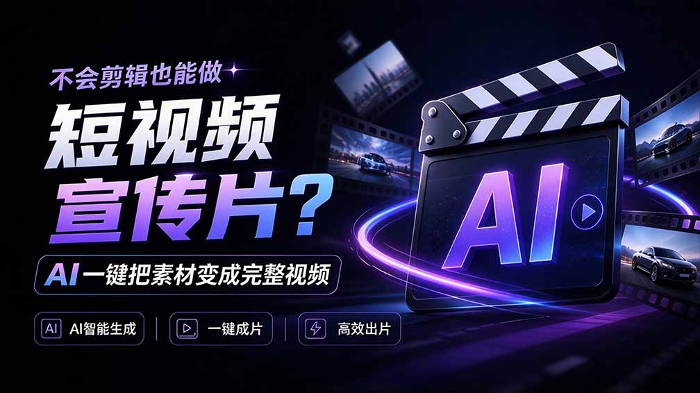 我跪下来了!不会剪辑也能做短视频宣传片? AI 一键把素材变成完整视频,真是神奇,OpenFilm 超省事-云创网:网创终点站