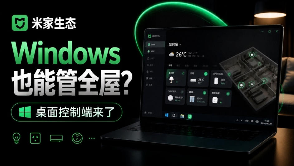 Windows电脑也能管全屋?这下真省心,米家生态桌面控制端来了,Github最新开源,MiHome-Windows-云创网:网创终点站