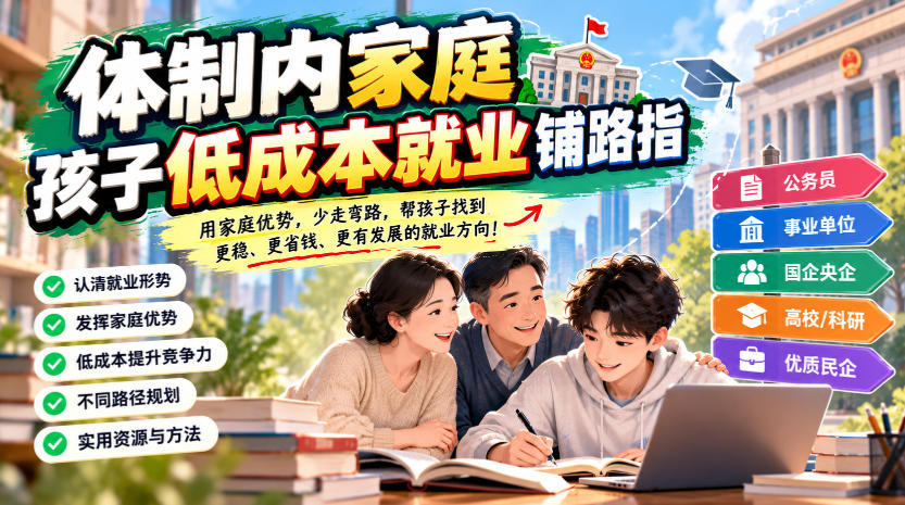 某公众号付费文章：体制内家庭，孩子低成本就业铺路指-云创网:网创终点站