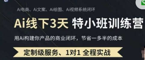 AI实操培训第20-21期线下，0基础保姆级教程，3月最新整理，企业获客、降本增效、打造超级个体-云创网:网创终点站