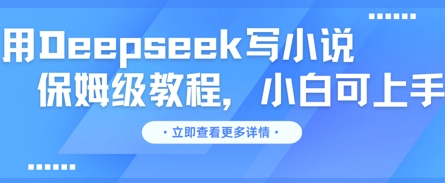 用Deepseek写小说,保姆级教程,小白可实操-云创网:网创终点站